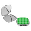 Island Gifting - Bright Green Plaid Check Design - Square