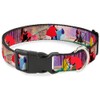 Buckle-Down Sleeping Beauty & Prince Scenes Plastic Clip Collar, Small/9-15