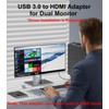 THANDBLE USB to Dual HDMI Adapter 1080P 60Hz, USB A