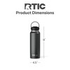RTIC 40 oz Ceramic Lined Insulated Outback Bottle, Leak Resistant,