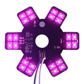 BOLANTON Air Cleaner LED Light 5" Truck Decorative Hex Style Air Filter Lamp for Peterbilt, Kenworth, Trailers, RVs', Campers Support IP67 12-24V Sold Individually (Purple)