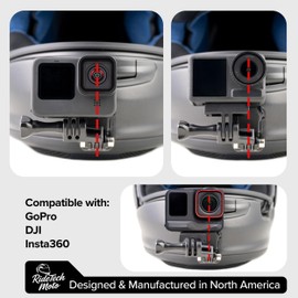 Ride Tech Moto Lens Alignment Adapter (Offset Mount) for GoPro, DJI, Insta360 [Centering Attachment for Action Camera]