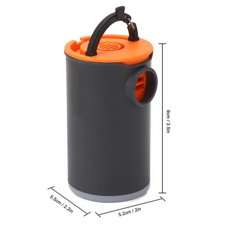 Mini Air Pump Illuminated USB Rechargeable Portable with 5 Air