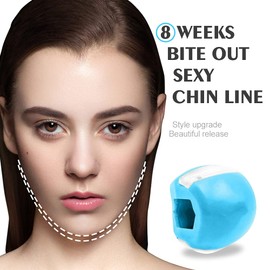 Jaw Exerciser,Jaw Muscle Exerciser,Jawline Exerciser for Men and Women,Double Chin Reducer,Jawline Exerciser for Chisel Your Jaw Line,Jawline Shape,Neck Toning