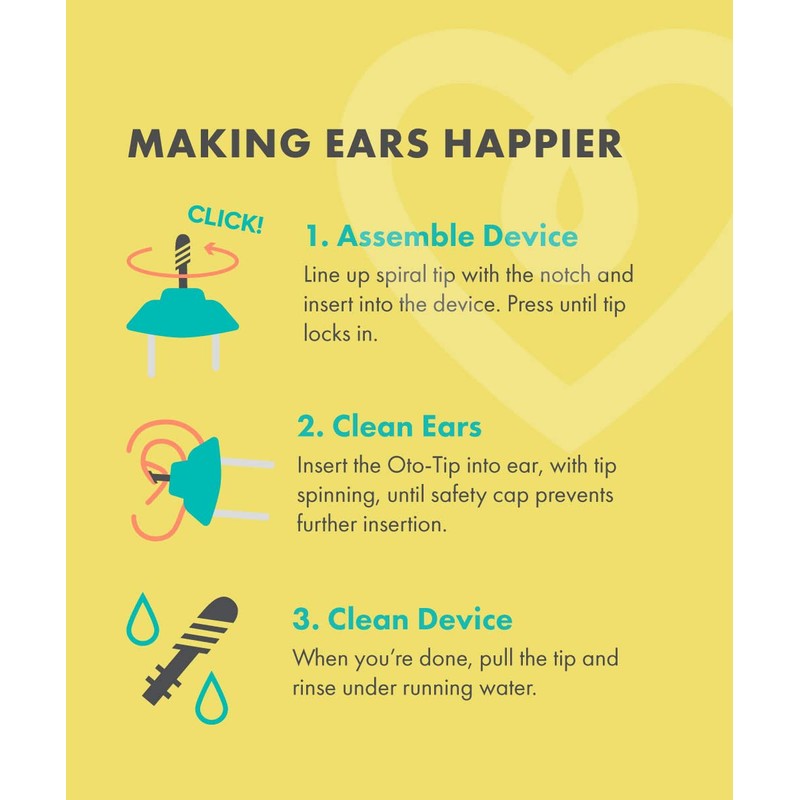 Oto-Tip Electric Silicone Spiral Earwax Series (Replacement Tip(Mix))