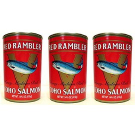 Red Rambler Fancy Medium Red Coho Salmon (Pack of 3) 14.3/4 oz Cans