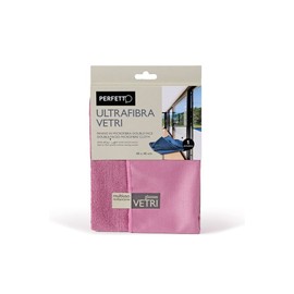Perfetto Microfibre Cloth Ultrafibra Glasses Dimension- 40 x 40 Cm, Fabric, Avio/Cipria, One Size