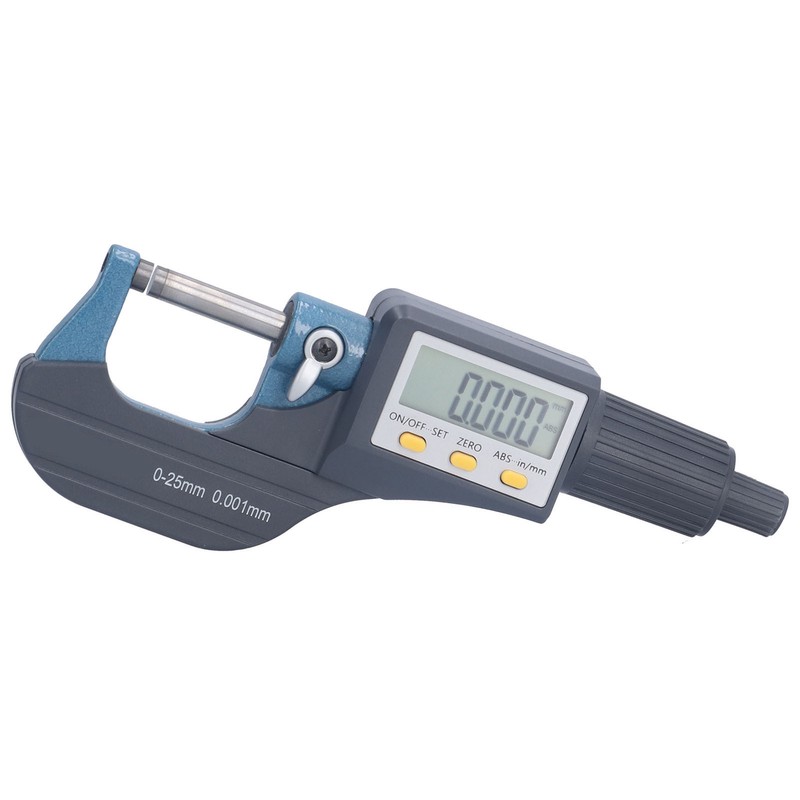 Digital Micrometer 0.00005in/0.001mm Resolution Professional Thickness Measuring Tools 0‑25mm