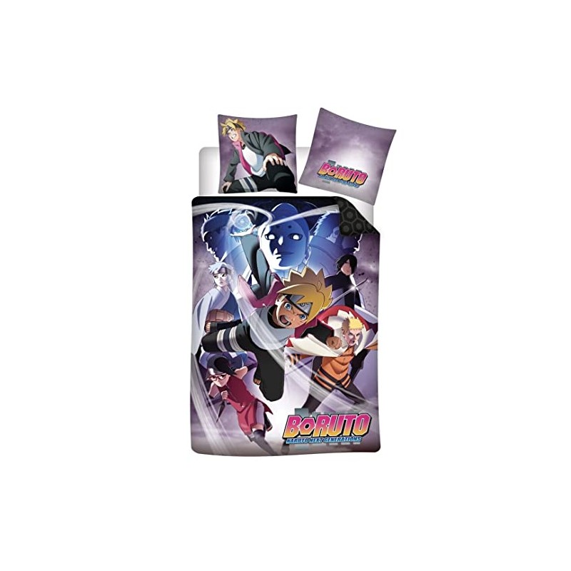 Aymax Boruto Parure de lit 140 x 200 cm -