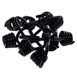 Wire Bungee Cord Hooks - Shock Cord - 10 Pack - Choose from 1/4, 5/16, 3/8, and 1/2 inch - Plastic Coated - Boating Camping Car Outdoor