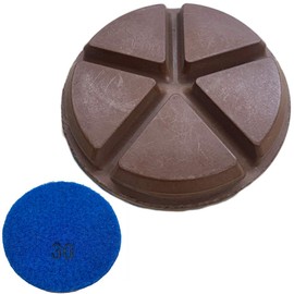 Slayer Ceramic Bond Floor Disc- Disc for Polishing Concrete Slabs - Remove Concrete Scratches - Discs for Floor Machines - 30 Grit - 3 Inch