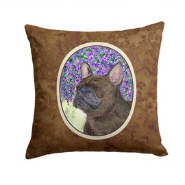 Caroline's Treasures SS8676PW1414 French Bulldog Decorative Canvas Fabric Pillow, Large, Multicolor