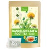 TeeLux Dandelion Leaf & Root Tea Bags, Natural Roasted Dandelion