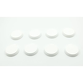 Premium Soda Can Lids - Made in the USA - 8 pack (White)