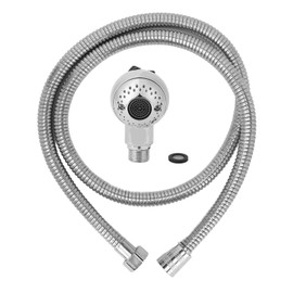 Electroplated Shampoo Bowl Spray Head Hose Professional Hair Salon Shampoo Bed Switch Sprayer Kit