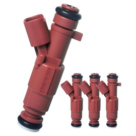 Amblee 4-Count Fuel Injector Compatible with 2011-2022 Hyundai Elantra/Coupe/GT/Kona, Compatible with 2012-2023 KIA Forte/Seltos/Soul - L4 1.8L & L4 2.0L Replacement for 35310-2E000 FJ1182