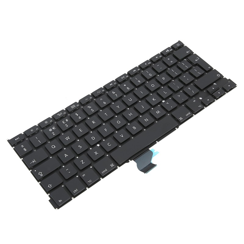 Black Laptop Replacement Keyboard Layout Fit for MacBook Pro A1502
