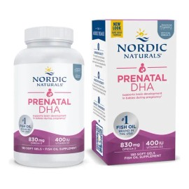 Nordic Naturals Prenatal DHA 180 Cápsulas Blandas Sin Sabor Omega 3 830 Mg