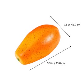 PRETYZOOM Artificial Fruit Fake Pawpaw Simulated Papaya Model PU Glue Pawpaw Simulated Fruit Model for Home Party Decoration Arrangements Photography Prop