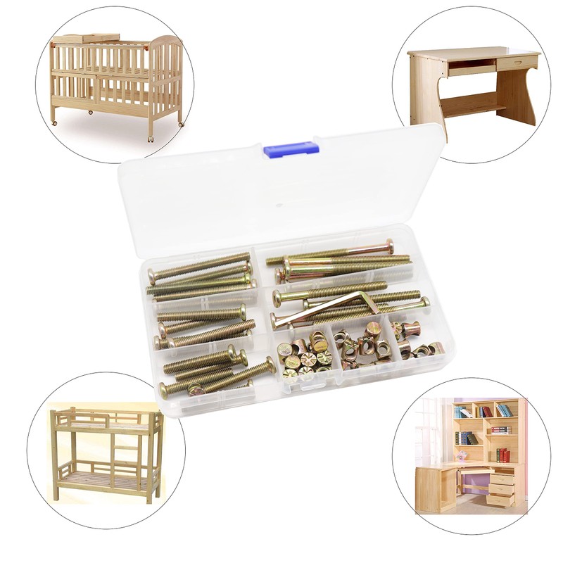Simmons Crib Parts Hardware Replacement Kit, cSeao 25-Set Hex Socket