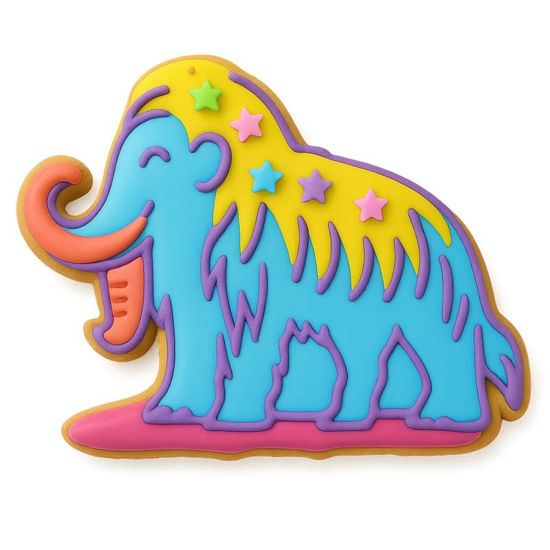 Mammoth Cookie Cutter and Stamp Set for Kids, Bakers, Crafters,