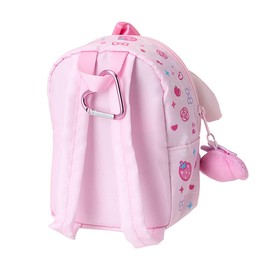 Sanrio 124958 Backpack Shaped Pouch (#Sanrio Gakuen Sparkle Festival) My Melody Polyester, PVC, Steel, Recommended Ages 3 and Up