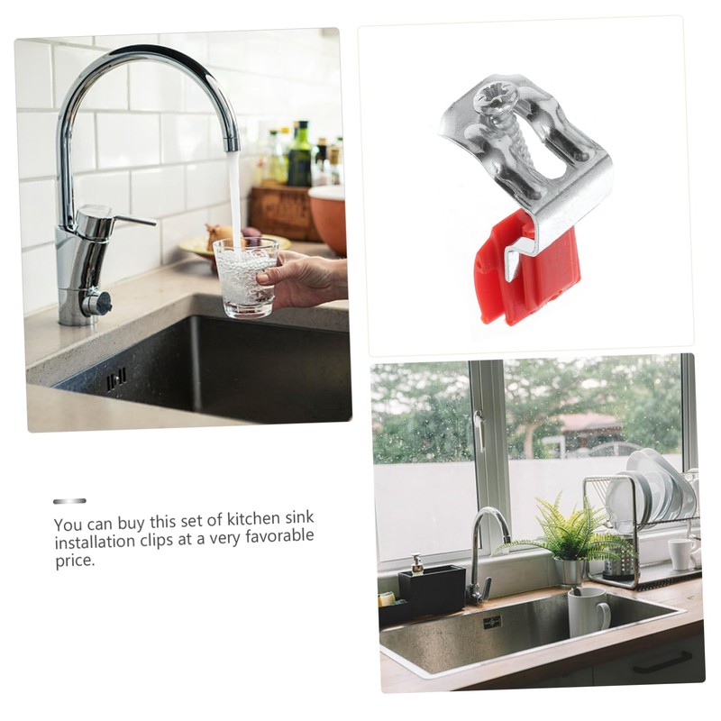 Operitacx Mounting Clamps with Plastic and Manganese Steel Material Kitchen