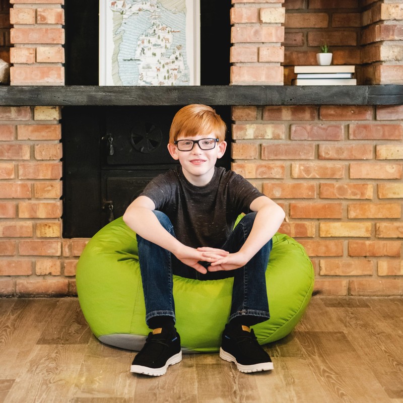 Big Joe Classic Bean Bag Chair for Kids Bedroom and