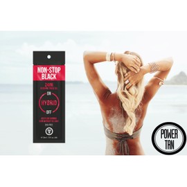 Power Tan Non-Stop Black Tingle Gelee (DHA Free) Hybrid UV Sunbed Tanning Accelerator Lotion 20ml