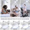 Bell+Howell Socket Breeze Modern Ceiling Fans with LED Lights, 10"