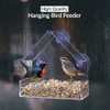 1Above Acrylic Clear House Shape Design Window Bird Feeder Clear
