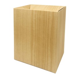 Disposable Trash Can [Pack of 20] [Matte Wood Grain Pattern] (4.9 x 3.7 x 6.5 inches (125 x 95 x 165 mm) (Paper Sanitary Box, Dust Box)