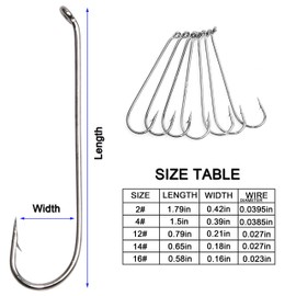 350pcs 79580 High Carbon Steel Fishing Hooks Long Shank Streamer Dry Fly Tying Fishing Hook For Jig Set With Box