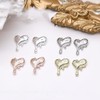30Pcs Valentine’s Day Nail Charms 3D Alloy Incline Heart Nail