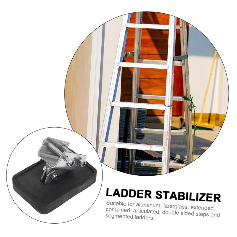ORFOFE 2pcs Ladder Foot Pads Non- Rubber Cover for Ladder