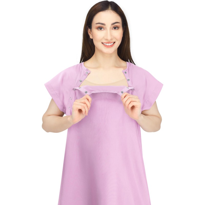 NY Threads Women's Hospital Gown Soft and Stylish Comfortable Patient