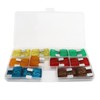 24Pcs Automotive Fuse Assortment Kit with Storage Box Zinc Alloy