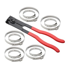 NOLITOY 1 Set Adjustable Boot Clamp Pliers with Boot Clamps Drive Shaft Crimp Tool for Car Repairs Easy to Transport and Store