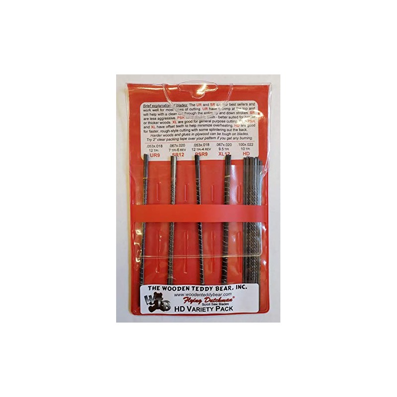 Flying Dutchman Heavy Duty Five Dozen Pinless Scroll Saw Blade