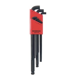 【国内正規品】BONDHUS(ボンダス) 六角スタビー・ボールポイント・L-レンチ ロングセット 黒染め加工 9本組 (1.5、2、2.5、3、4、5、6、8、10mm) SBLX9M No.16599