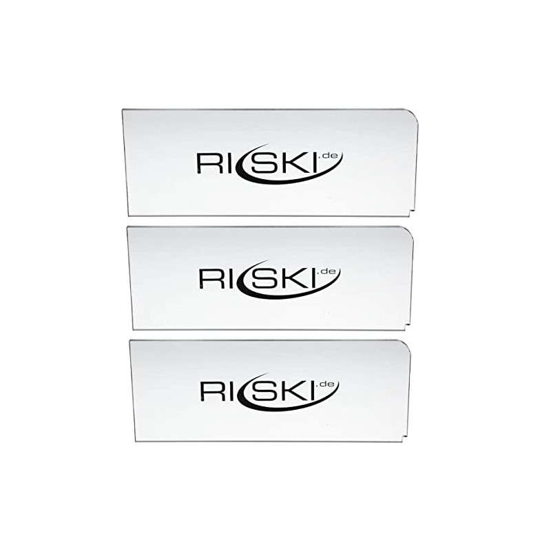 RiSki Ski Blade Plexi Blade 3 mm Set of 3