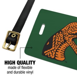 Graphics & More Florida A&M University Primary Logo Luggage ID Tags Suitcase Carry-On Cards - Set of 2