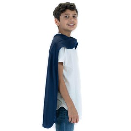 Everfan Navy Blue Polyester Satin Superhero Cape - Kids