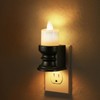 Meonum Flickering Flameless Candle Night Light Plug in, Dimmable LED