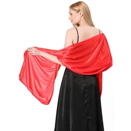 FAIRYGATE Wrap Red Shawls and Wraps for Wedding Evening Large Lightweight Capes Women's Shrugs Scarves Soft Long Scarfs for Women Shawl Shawls for Weddings UC1705