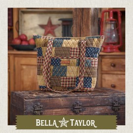 Bella Taylor Stride Tote | Medium Patchwork Handbag for Women | Primitive Patch