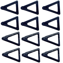 WHZAZGW 12pcs Plants Pot Feet Triangle Flower Pot Rack Holder DIY Combination Toes Pot Lifters Supports for Indoor Outdoor Gardening Plant Container Small to Large Flower Planters (Black，Large size