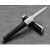 Xezo Speed Master Fine Rollerball Pen, Matte Black with White