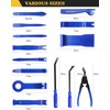 Poraxy Trim Removal Tool, 120Pcs Car Panel Door Audio Removal