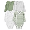 Simple Joys by Carter's unisex-baby 4-pack Side Snap Bodysuit, Jade